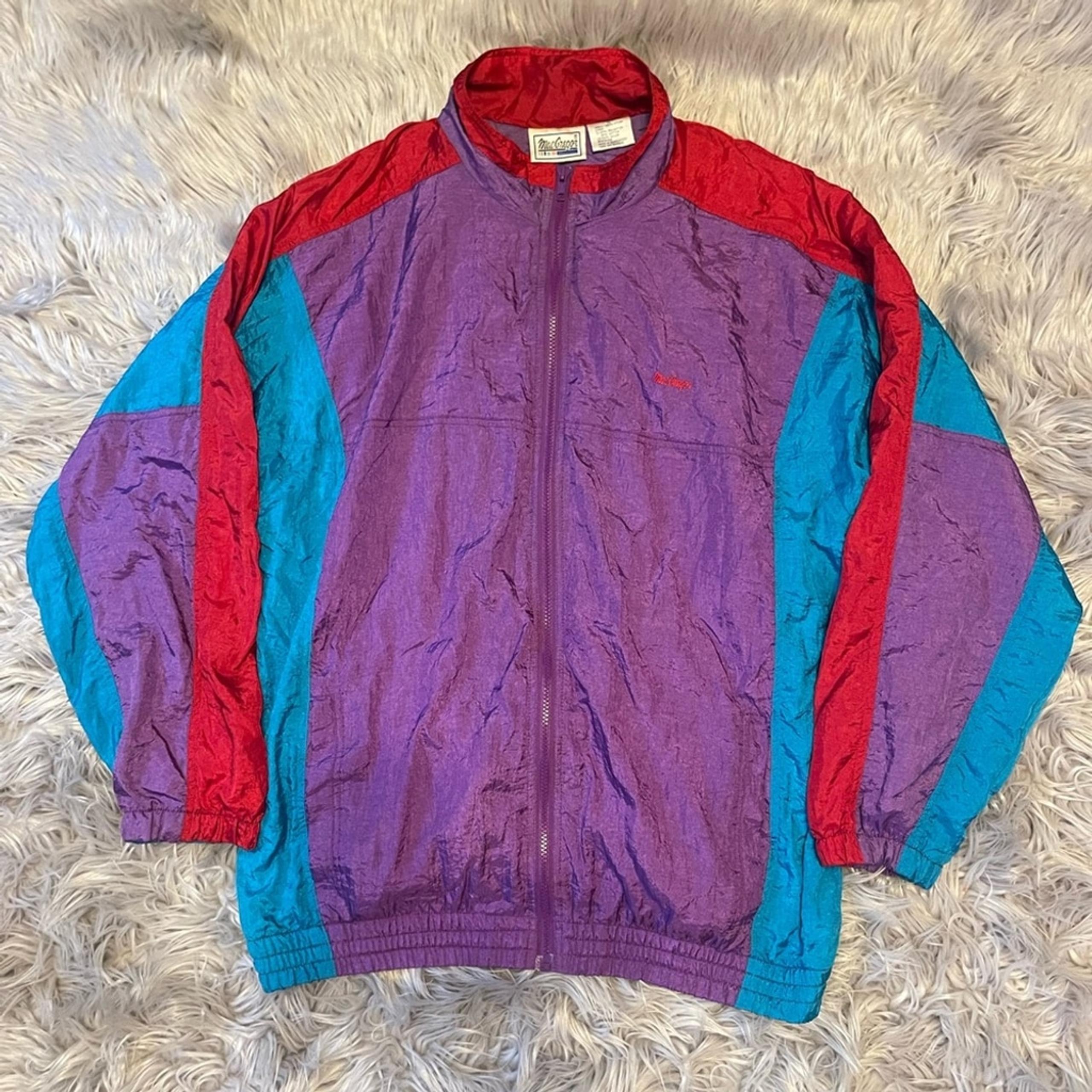 Macgregor 90’s Vintage Color Windbreaker Jacket size Xl