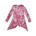 Chalet Et Ceci Asymmetrical Tunic Lagenlook Women XS Made In USA Red Floral