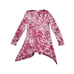 Chalet Et Ceci Asymmetrical Tunic Lagenlook Women XS Made In USA Red Floral