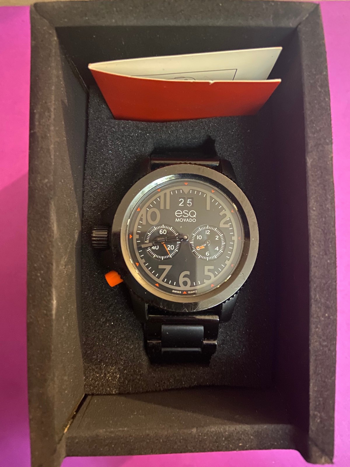 Movado ESQ Fusion Black