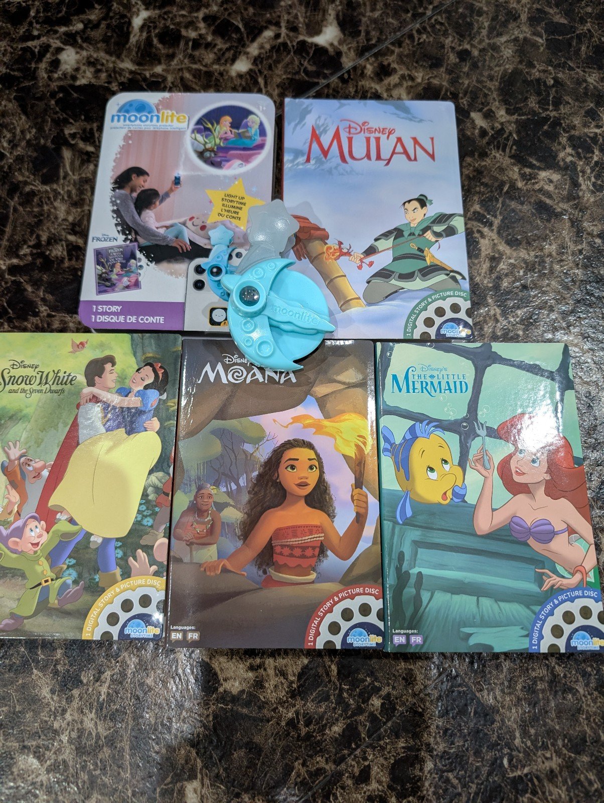 Disney princess moonlite storybook reels set