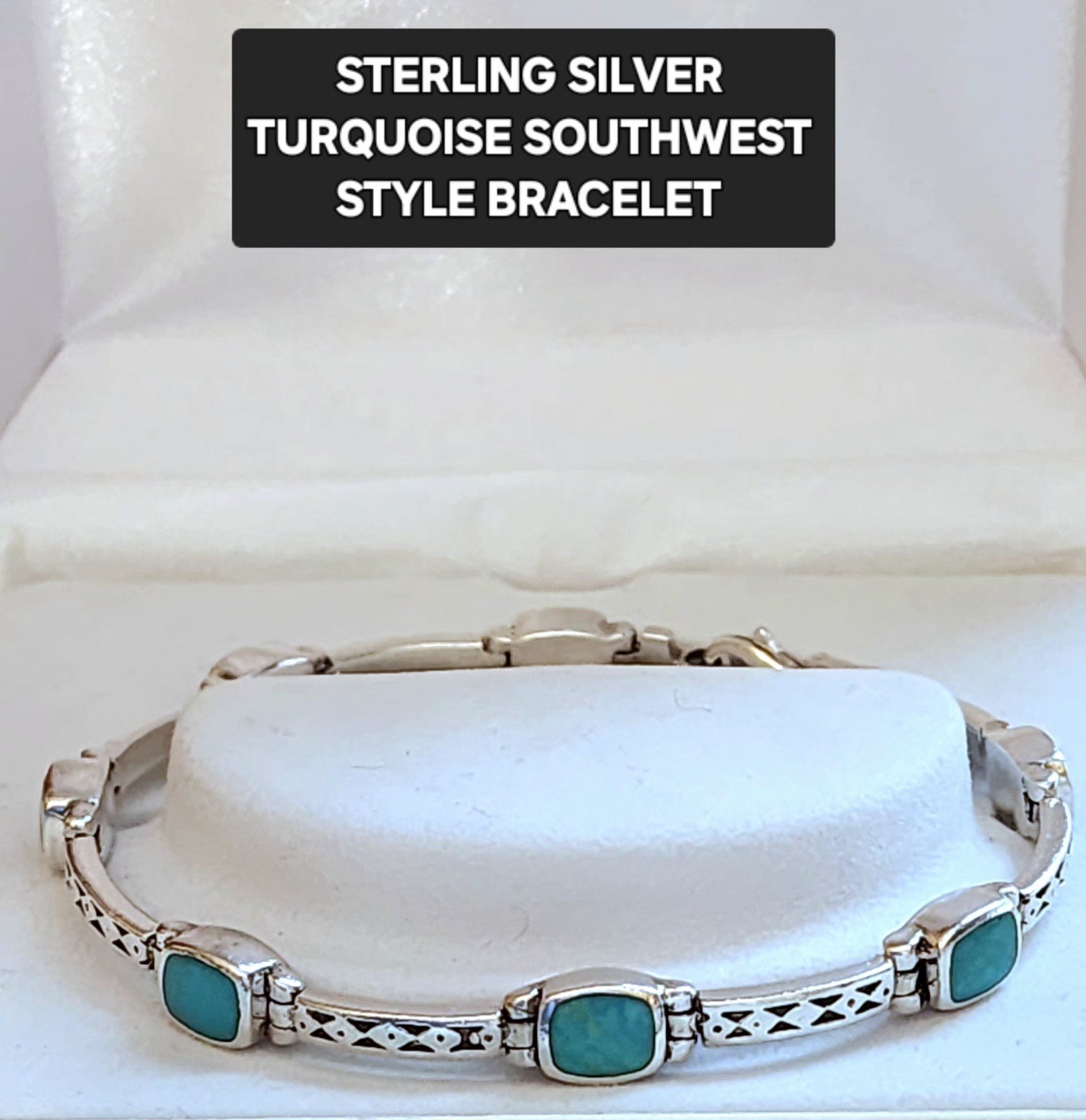 Sterling Silver Turquoise Bracelet