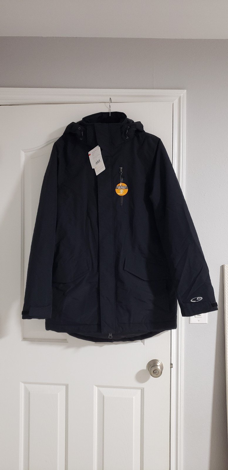 Champion black winter parka size M men's