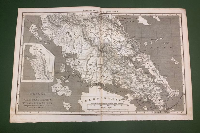 1807 ANTIQUE MAP Of Greece
