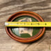 Vintage Victorian Small Oval Deep Cherry Convex Bubble Frame Pop Up Girl Art