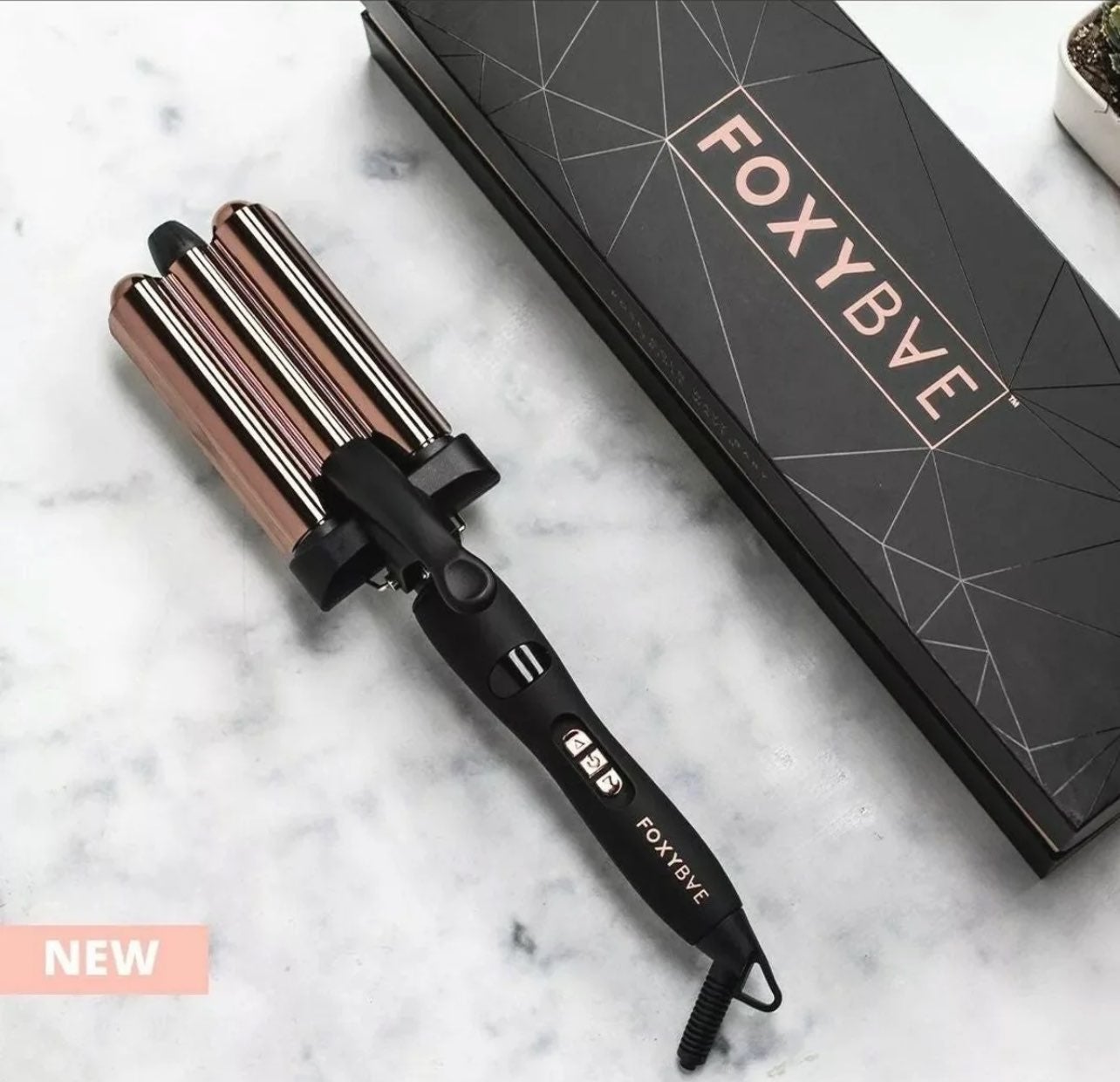Foxybae Rose Gold Triple Waver Tool