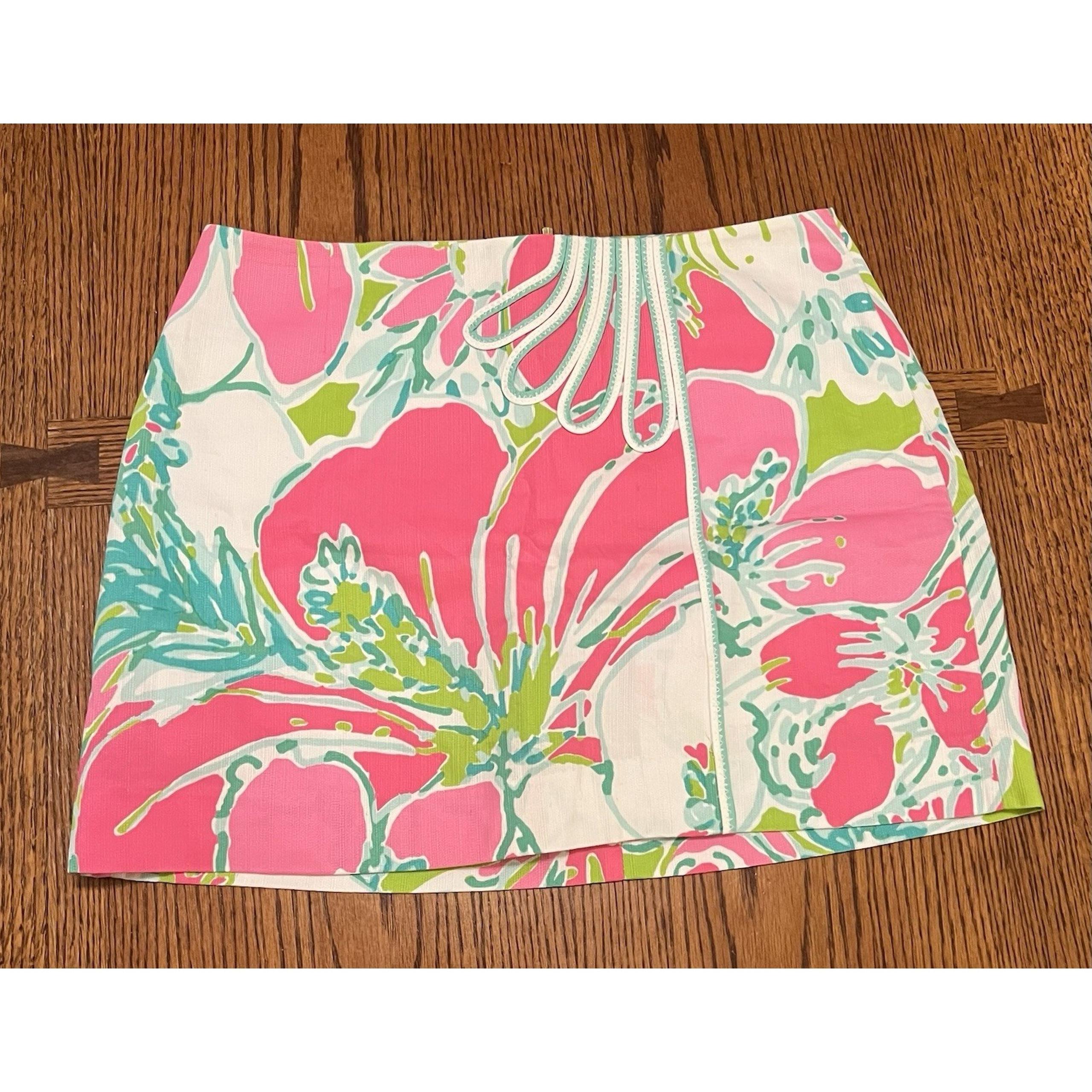 Lilly Pulitzer Women's Floral Mini Skort Skirt Size 0 New No Tags