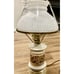 Vintage hurricane Electric Table Lamp With White Ribbed Glass Shade Paisley Rare