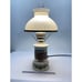 Vintage hurricane Electric Table Lamp With White Ribbed Glass Shade Paisley Rare