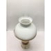 Vintage hurricane Electric Table Lamp With White Ribbed Glass Shade Paisley Rare