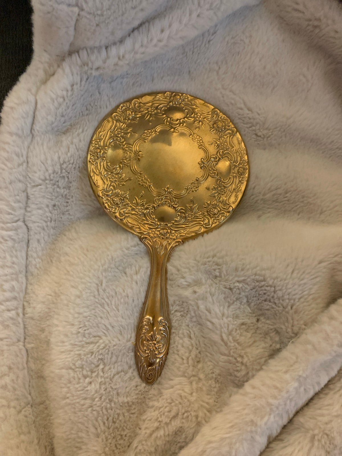 Vintage Gold Plated Regency Glam Mirror