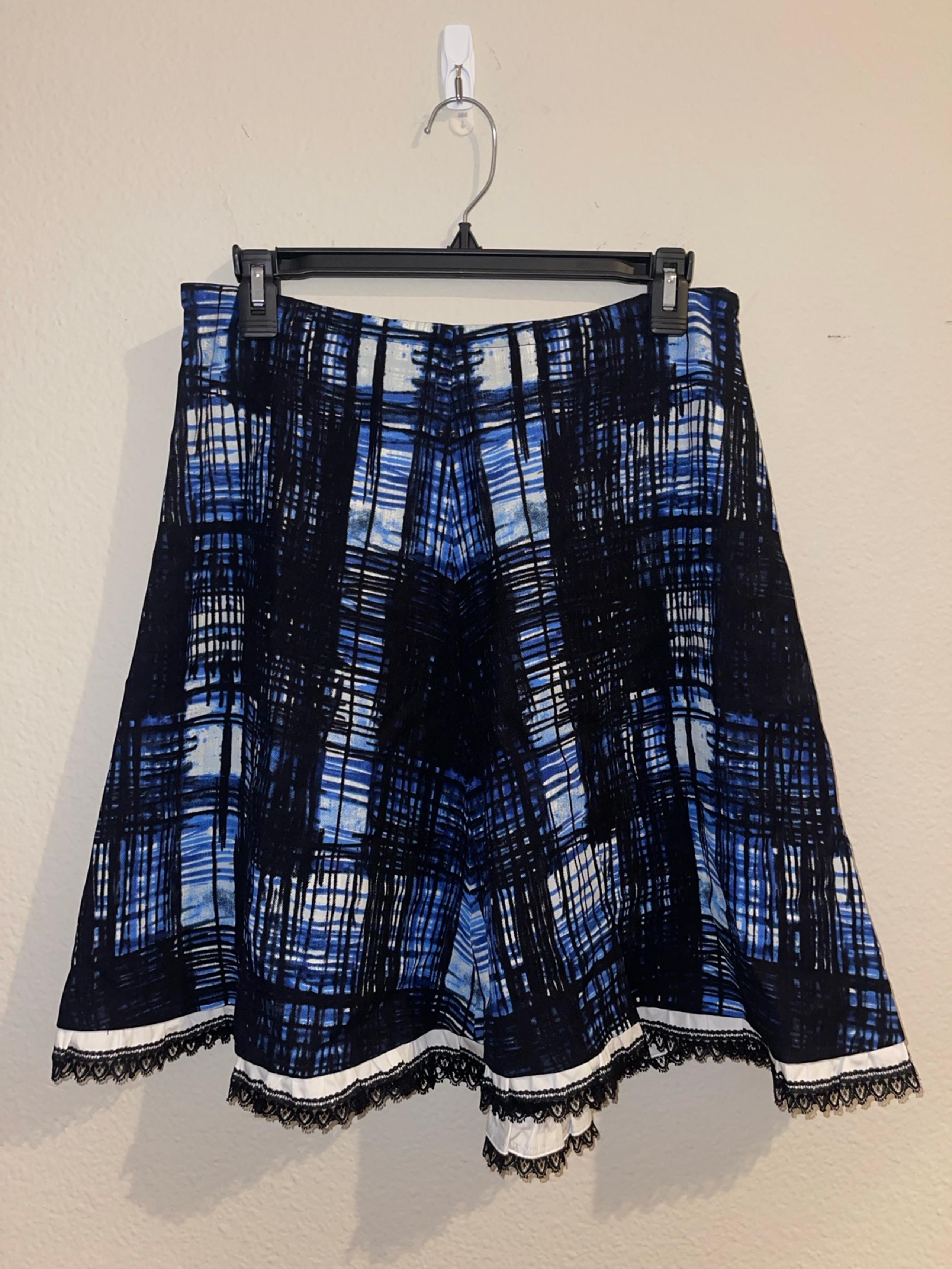 Prada abstract A-line skirt