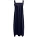 NEW Oversized Cotton Sleeveless Cotton Jumpsuit Adjustable Straps L Navy Blue