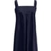NEW Oversized Cotton Sleeveless Cotton Jumpsuit Adjustable Straps L Navy Blue