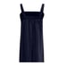 NEW Oversized Cotton Sleeveless Cotton Jumpsuit Adjustable Straps L Navy Blue