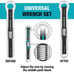 Geardrive 2-piece total wrench set