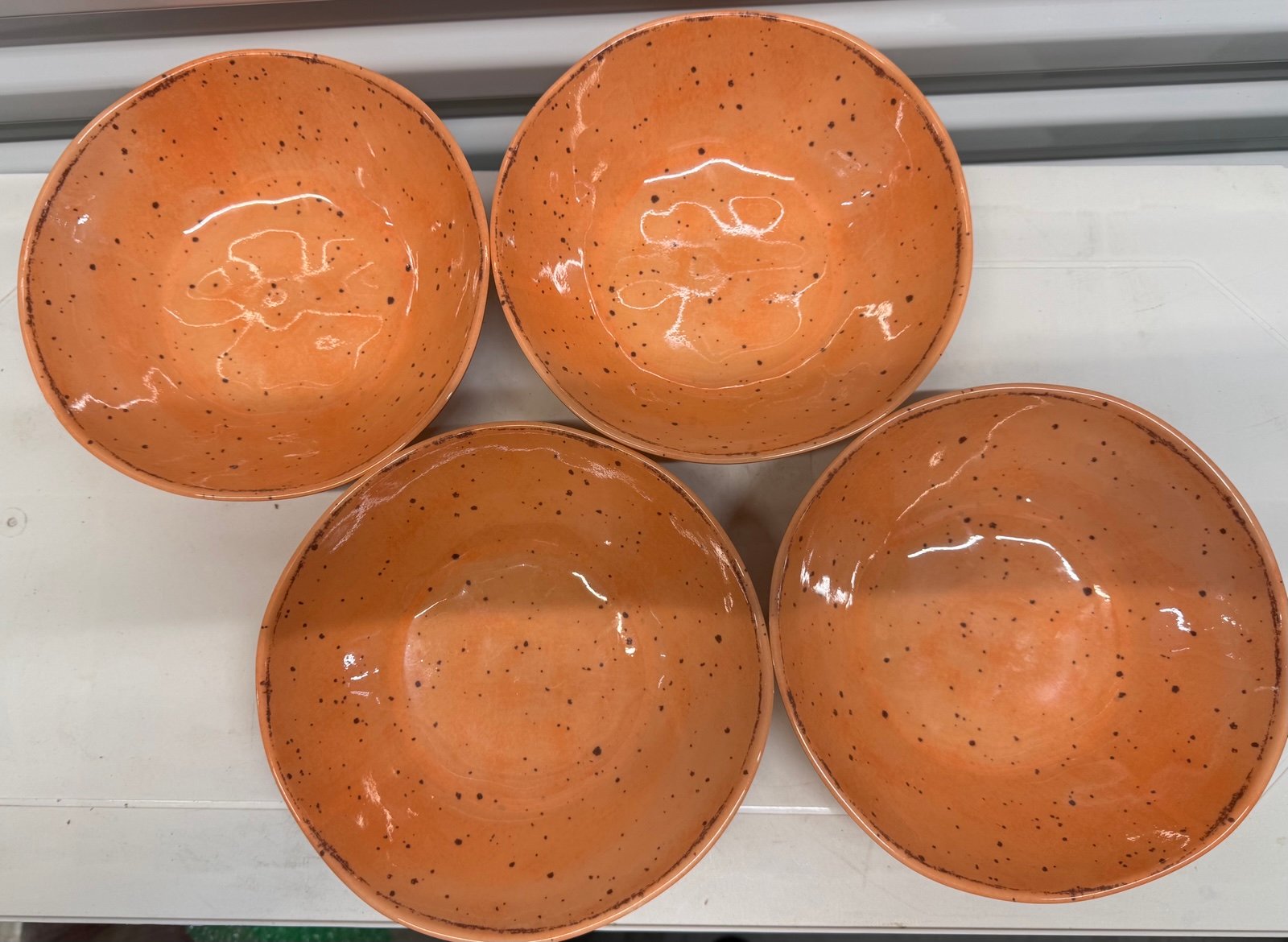 Naturally Danny Seo 7” Speckled Apricot Melamine Bowls - new without tag