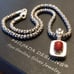 Silpada Sterling Red Stone Necklace