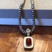 Silpada Sterling Red Stone Necklace