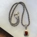 Silpada Sterling Red Stone Necklace