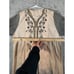 Vintage Jalabiya Embroidered Dress Large Traditional Middle Eastern Tunic Modest