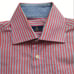 EREDI PISANO Linen Cotton Stripes Long Sleeves Button Up Dress Summer Shirt