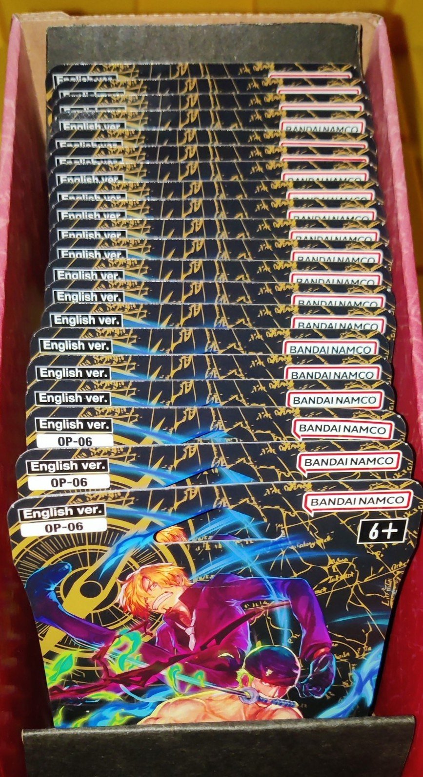 One Piece OP-6 Wings Of The Captain English Sleeved Booster Packs x20