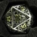 Metal Hollow DND Dice Set with Dragon Motifs Dungeon Dragon MTG RPG Table Games