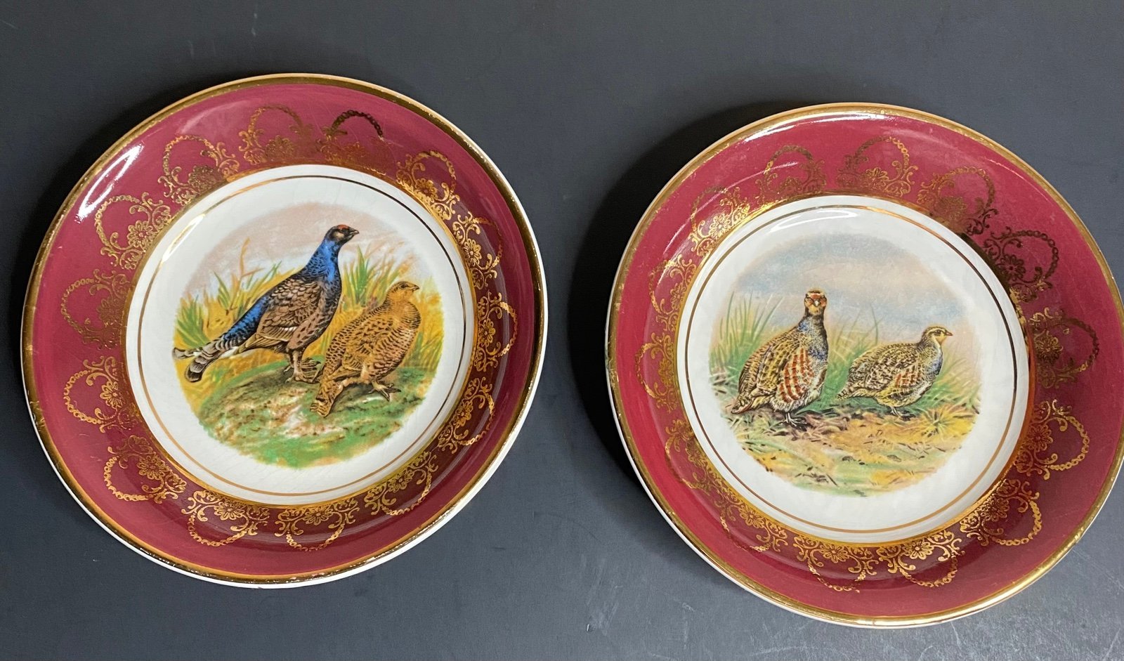 Vintage Small Bowls Lightwood & Sons Limited Birmingham England 5” Birds Set 2