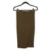 129 GOOD AMERICAN Sage Green Ribbed Stretchy Straight Pencil Midi Skirt 2 XS