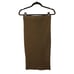 129 GOOD AMERICAN Sage Green Ribbed Stretchy Straight Pencil Midi Skirt 2 XS