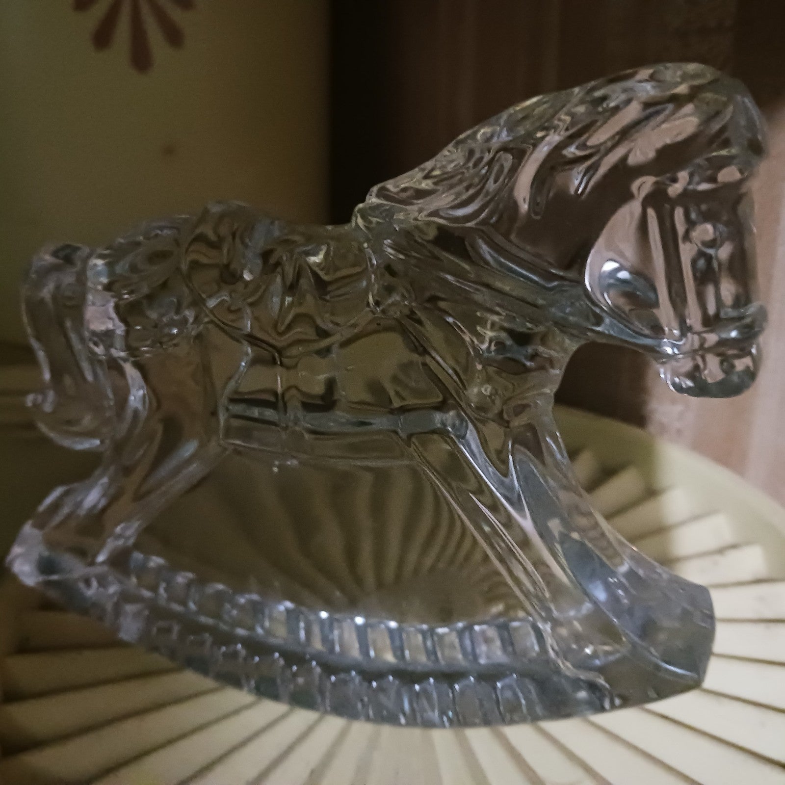 Vintage Waterford Crystal Rocking Horse