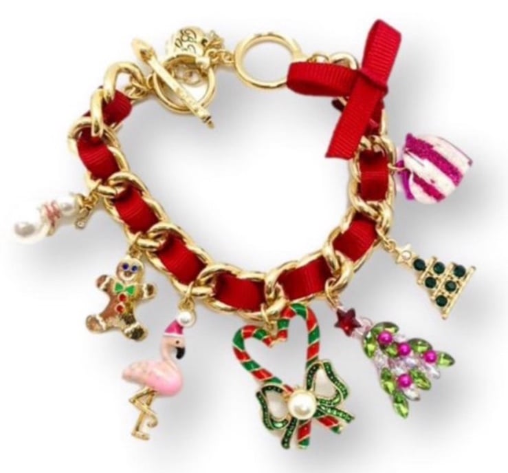 New Betsey Johnson Christmas Charm Bracelet