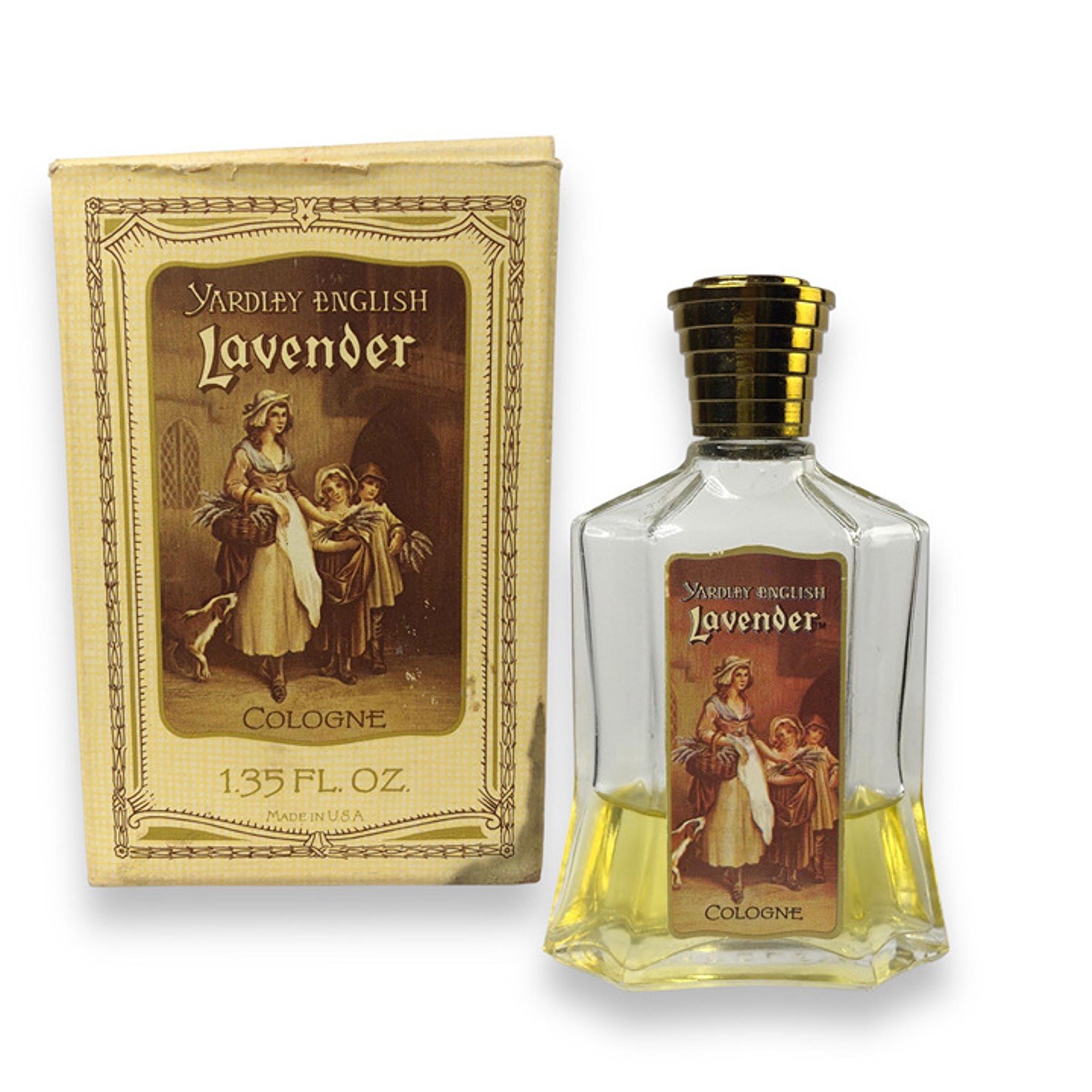 Vtg 60s Yardley Of London Lavender Cologne 30% of 1.35fl oz Original Box Decor