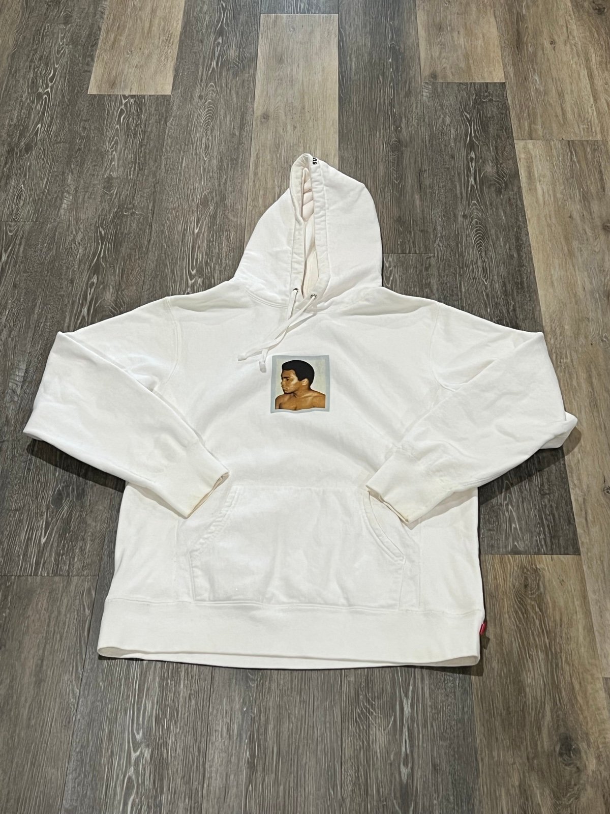 SUPREME 2016 Muhammad Ali / Andy Warhol Hooded Sweatshirt XL white