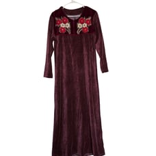 House Coat Dressing Gown Vintage Nightgown Floral MUMU Cozy Women's Size Xl