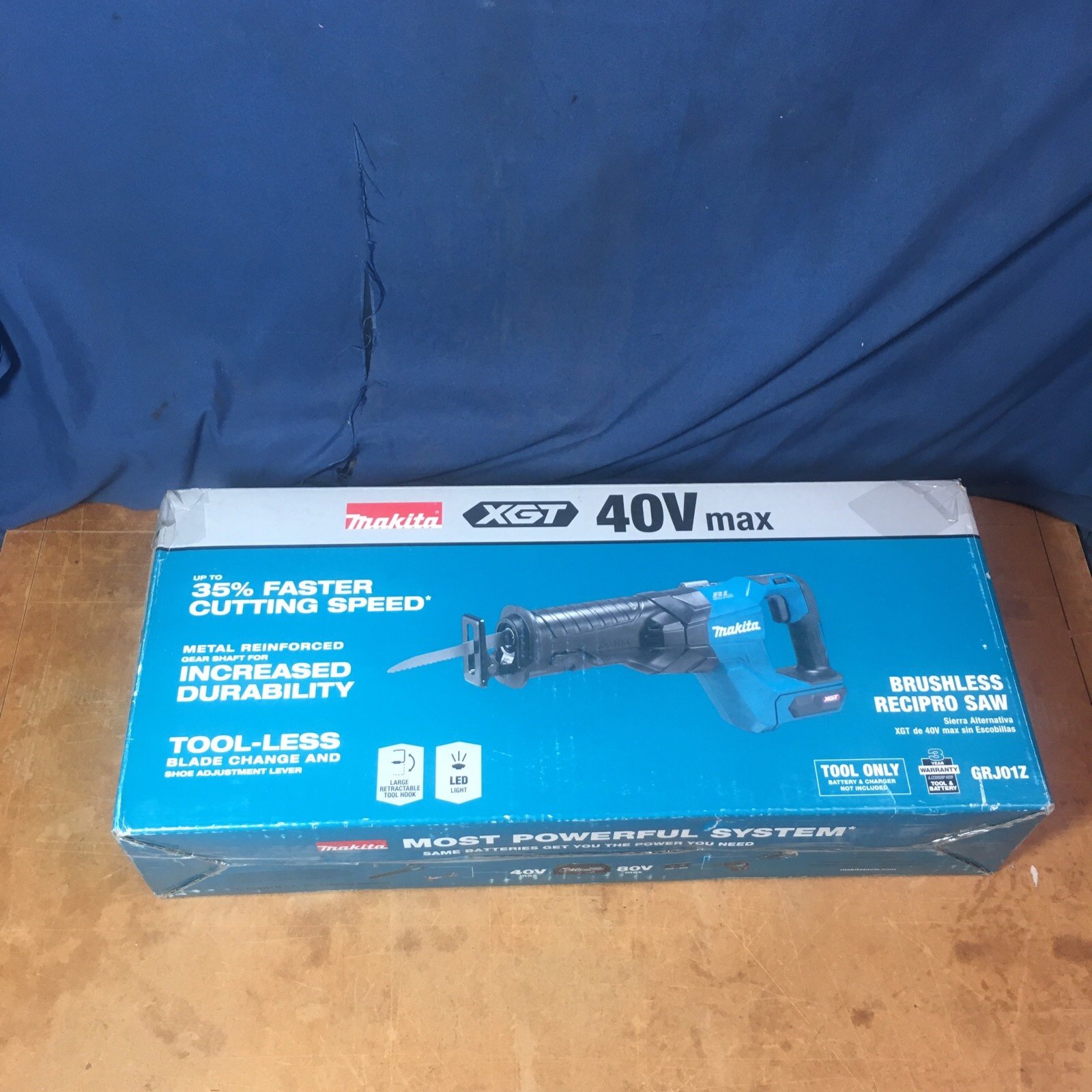 Makita GRJ01Z 40V MAX XGT Brushless Cordless Reciprocating Saw - Bare Tool