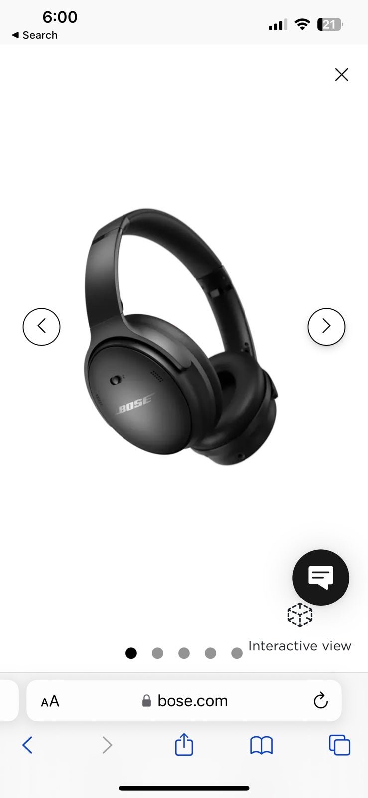 Bose - QuietComfort 35 II Wireless Noise Cancelling Over-the-Ear Headphones - Bl