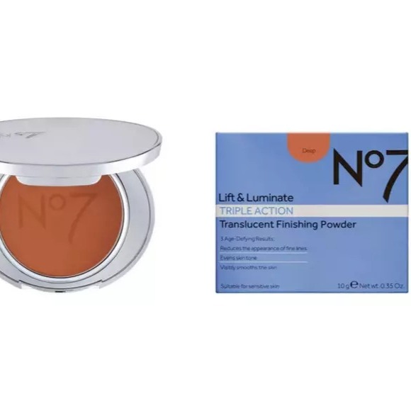 No7 (deep) Lift & Luminate Triple Action Translucent Finishing Powder - 0.35oz