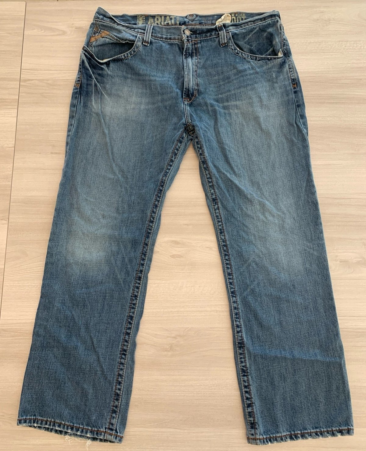 Ariat M4 Low-Rise Bootcut Men’s Jeans Sz 40x30 Blue Denim