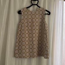 mina perhonen Fabric Tambourine Embroidery Sleeveless Tunic