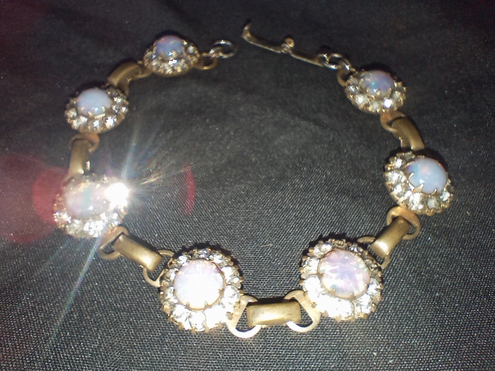 Australian Opal and Crystal Bracelet