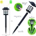 Solar Outdoor Lights LED Solar Lights Outdoor Waterproof 12 Pack Warm White