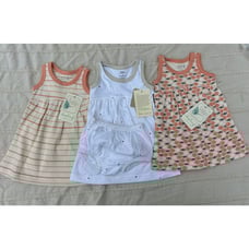 NWT Sapling Organic Cotton Dress Bundle, Size 0-3 Months
