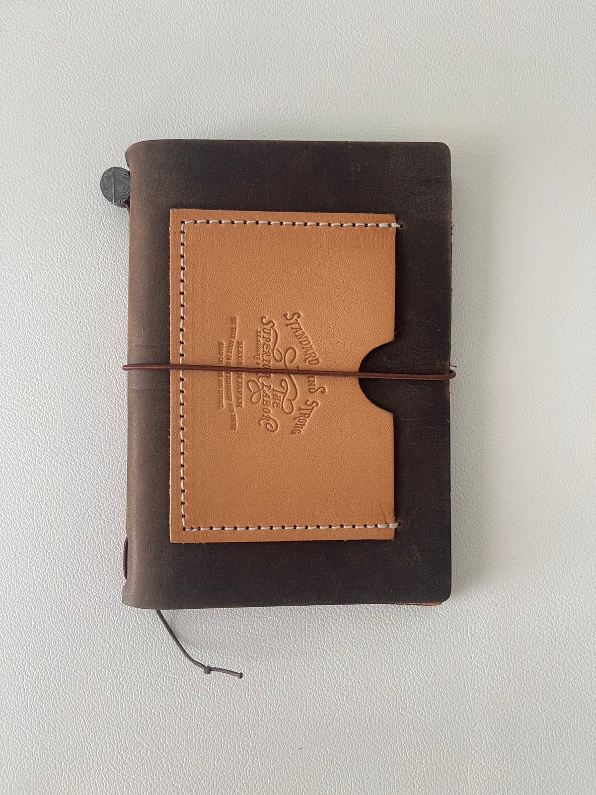 Travelers Company Notebook Passport Brown with Baum Kuchen customization