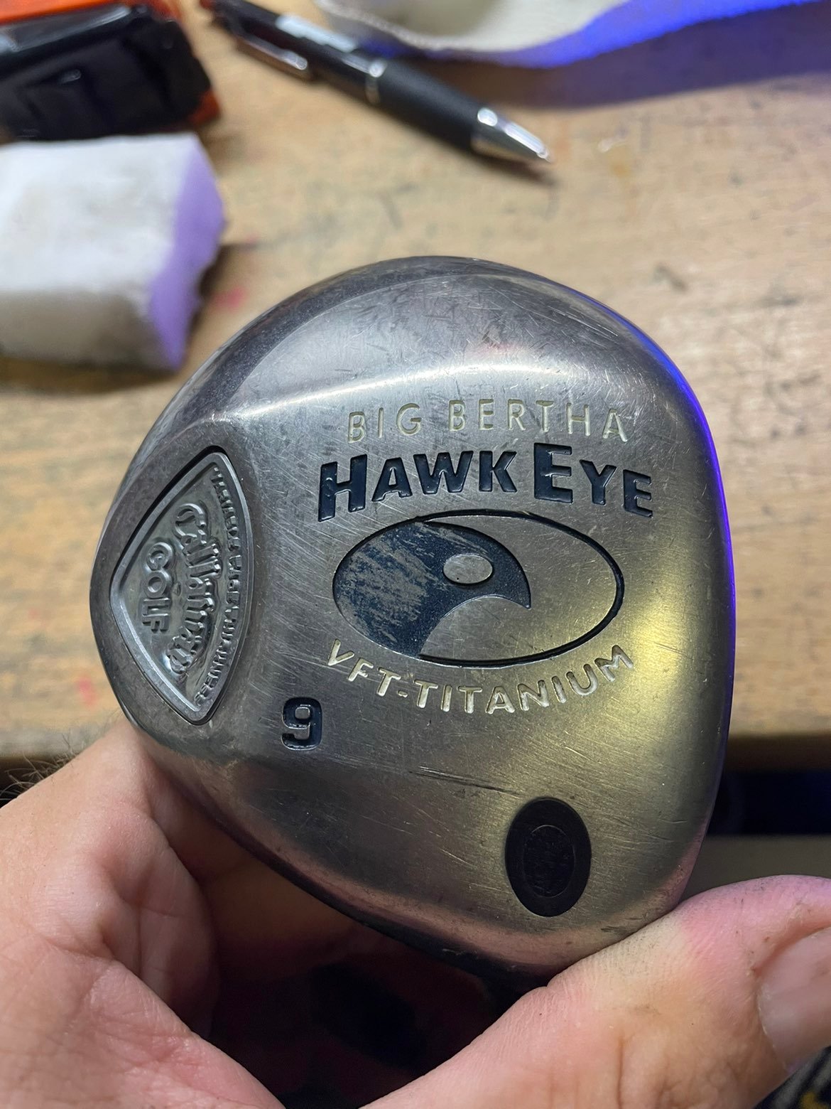Woman’s Callaway Big Bertha Hawk Eye VFT Titanium Driver 9*