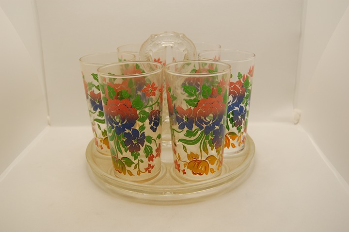 RARE Federal Tumblers Set of 6 with Carousel