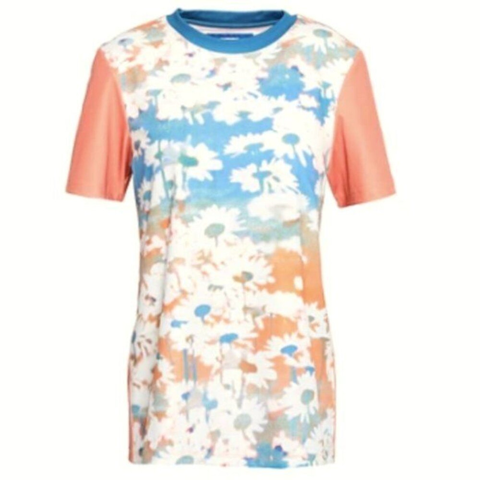 Acne Meow Super 8 Top Flowers Blue M