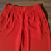 Anne Klein Wde Leg Crop Pull On Pants Size S Red New
