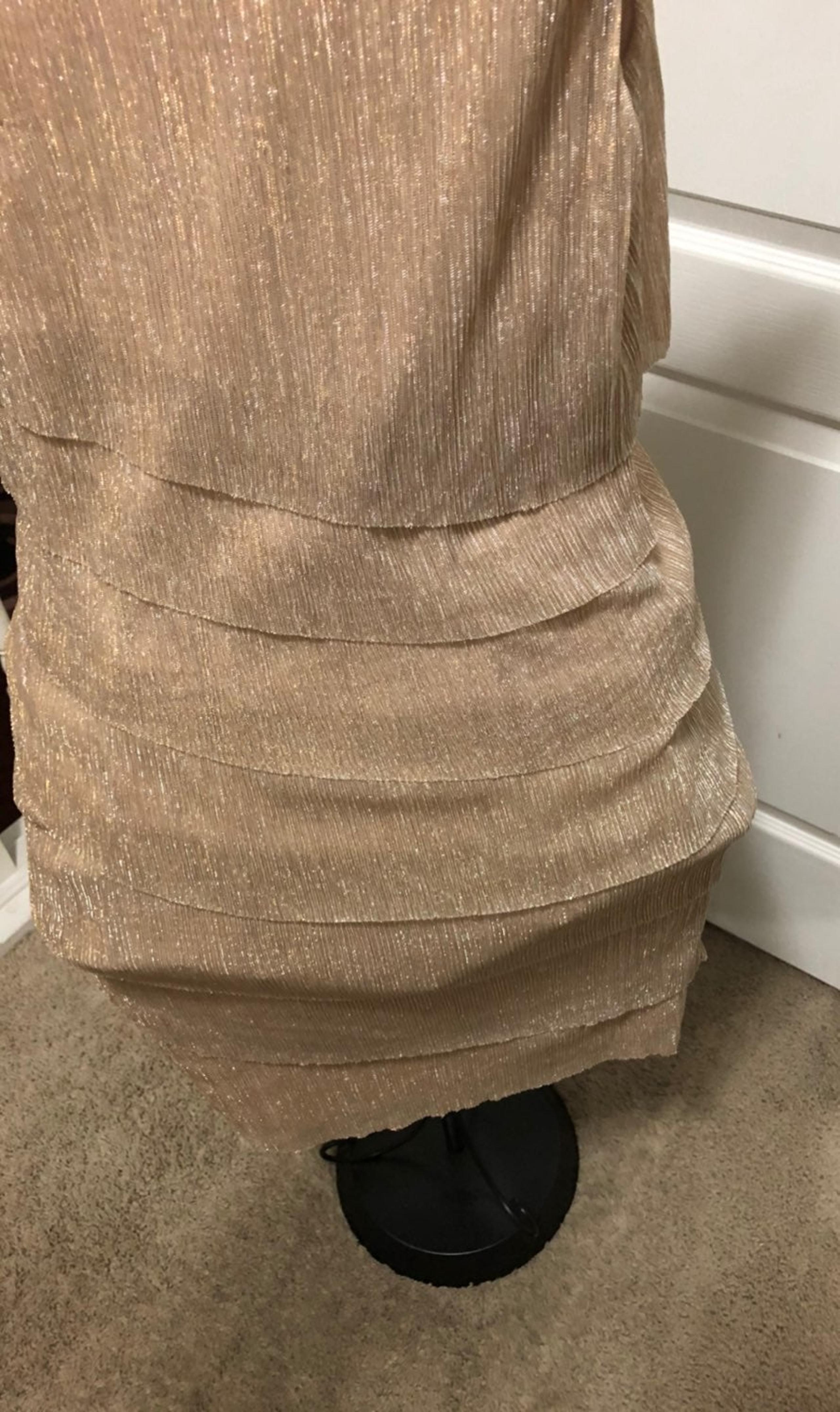 Womens  Shimmer Sheath  Tier Dress